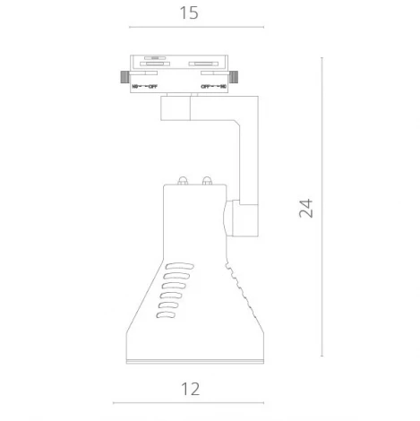 Трековый светильник Arte Lamp Nido A5109PL-1BK