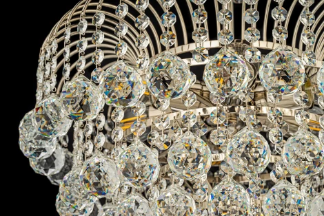 Подвесная люстра Arti Lampadari Bellagio E 1.5.50.100 N (220V, хрусталь, на цепи)