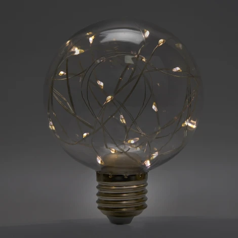 Лампочка светодиодная прозрачный шар E27 3W Feron 41675