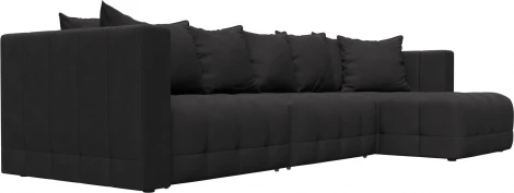 Диван угловой Лига-052 НПБ Лонг угол универсальный Лига Диванов (Замша) арт.128837