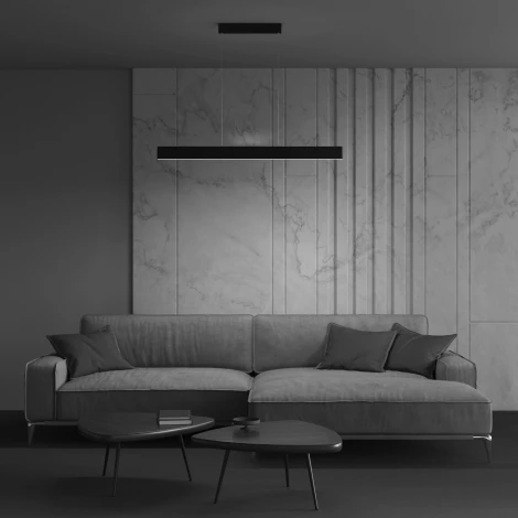 Подвесной линейный светильник Step 3000K 1x30Вт 120° LED Maytoni Technical P010PL-L30B (220V, на тросе)