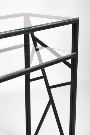 Консольный стол AllConsoles 1091-CB clear черный муар