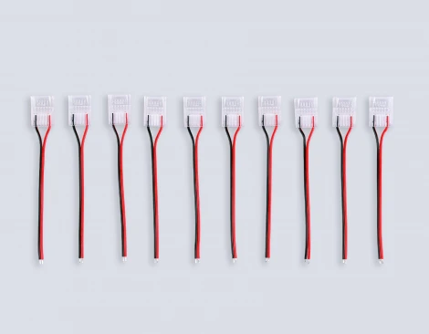 Соединитель гибкий односторонний COB 12/24V для лент 12 mm (2 конт.) (10шт) Ambrella Illumination GS7378