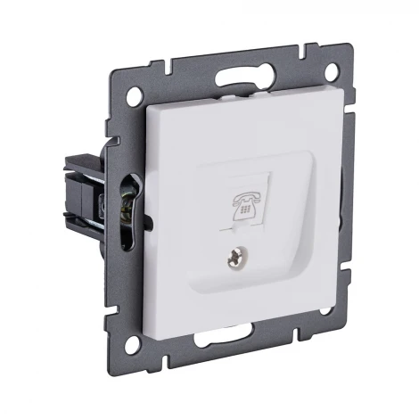 Розетка Ethernet RJ45 белый матовый Kollinger REA-018WM для Aspekt, Eleganz, Reflex