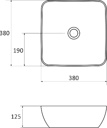 Рукомойник Ravak Uni 380 B Slim