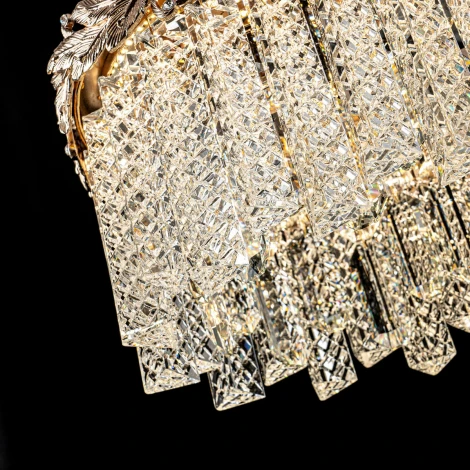 Подвесная люстра светодиодная хрустальная Modelux ML.8250.1100 GD