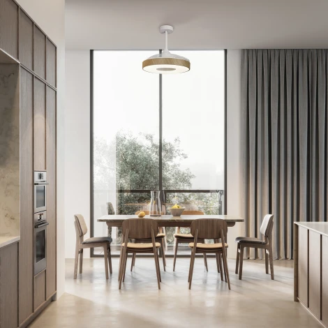 Потолочная люстра светодиодная с вентилятором Mantra Coin 8217 (регулировка яркости, 220V, пульт управления, круглые)