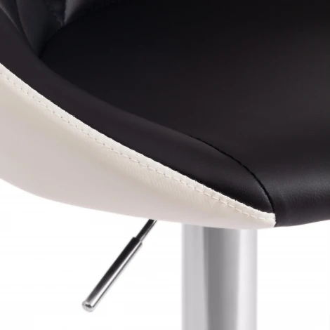 Стул барный MESSY (mod. KY704C) / 1 шт. в упаковке (Металл,Экокожа /Черный,Белый,Хром)