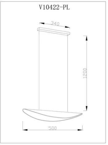Подвесной светильник светодиодный Moderli Napoli V10422-PL (220V, на тросе)