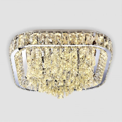 Потолочная люстра светодиодная хрустальная с пультом и управлением смартфоном с регулировкой цветовой температуры LED4U L031-500