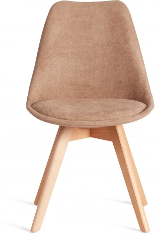 Стул TULIP SOFT (mod. 053V) / 1 шт. в упаковке (Дерево,Пластик,Ткань /Бежевый)