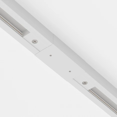 Прямой коннектор питания с вводом питания Unity (однофазный) белый Maytoni Accessories for tracks Unity TRA001CB-11W (220V)