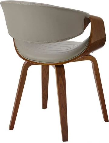 Стул ESF JY1829-7s серый PU#047/орех/Экокожа,Шпон,Массив дерева