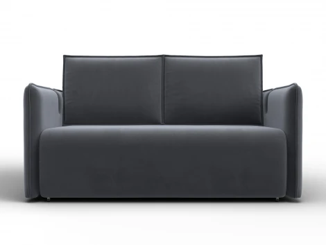 Диван прямой Лига-117 (ЛДСП,Брус,Фанера,Велюр/Серый) Лига Диванов 137012