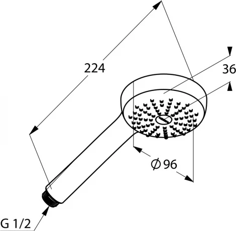 Душевой гарнитур Kludi Logo 1S 6816005-00
