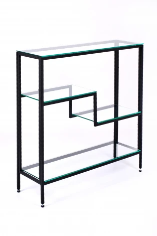 Консольный стол AllConsoles 1014-CB loft clear черный муар