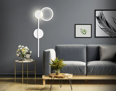 Настенный поворотный светодиодный светильник Line FL5191 Ambrella (220V, кольцо)