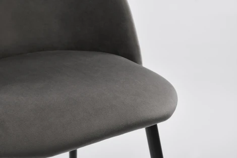 Стул MyFar Джозеф графитовый велюр (комплект 2 шт) MF1006-2