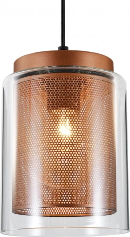 Подвесной светильник (10023/1P Brass) Indigo Alleanza V000505 (220V, на проводе, круглые)