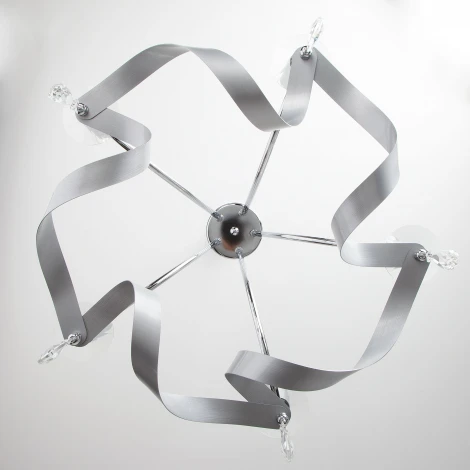 Подвесная люстра Eurosvet Adelia 60064/5 хром (220V, хрусталь Strotskis, на цепи)