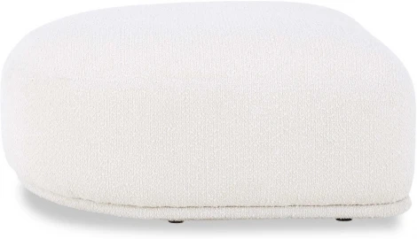 Пуф торцевой Fabro ОГОГО (арт.856690), (Ткань,Букле/Белый)