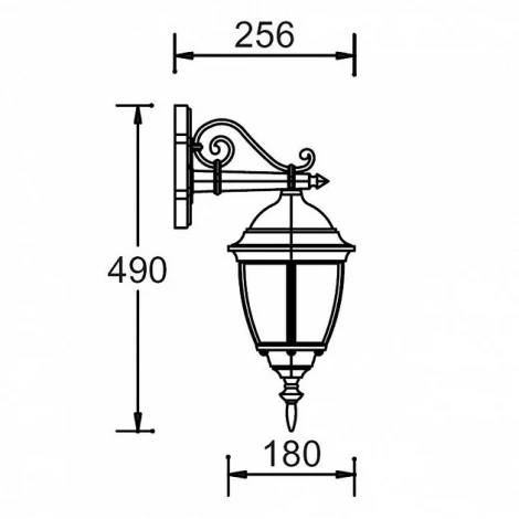 Настенный фонарь уличный Oasis Light 91202S Gb (220V, IP44)