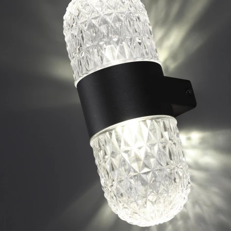 Настенный светильник уличный Novotech Estima 359296 STREET черный IP65 LED 14W 4000K 220V (круглые)