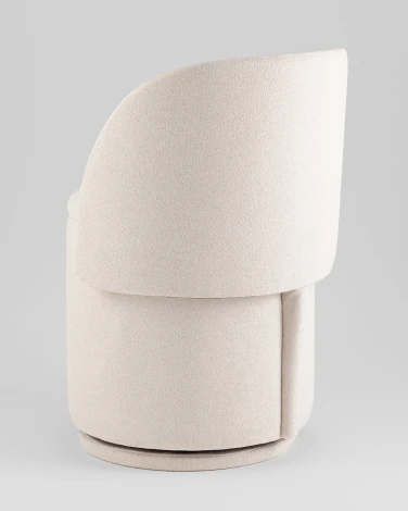 Пуф-трансформер Таунсвилл вращающийся с ящиком букле молочный Stool Group УТ000042268