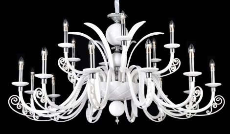 Подвесная люстра Crystal Lux Letisia SP12+6 WHITE