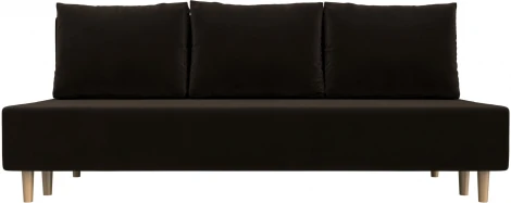 Диван прямой Лига-033 (Коричневый/Микровельвет) Лига Диванов арт.121079