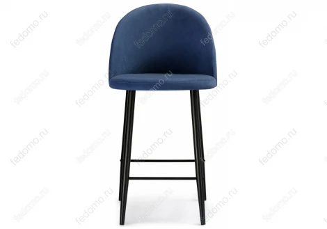 Барный стул Woodville Амизуре темно-синий / черный матовый 448662