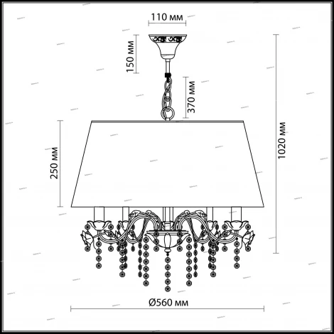 Подвесной светильник Odeon Light Padma 2686/5