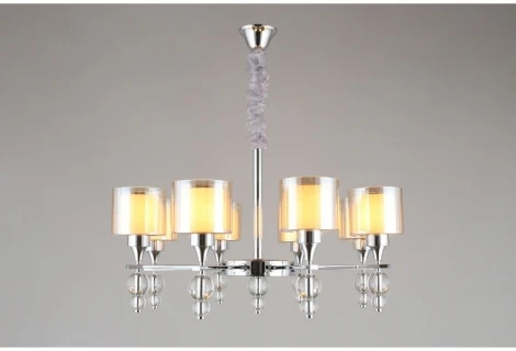 Подвесная люстра Omnilux Aprica OML-70803-08 (220V, на цепи, шарики)