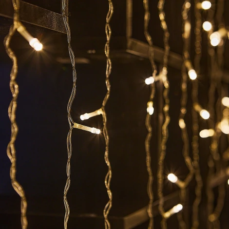 Занавес светодиодный, 3х2м. 160 светодиодов, теплый белый свет Uniel ULD-C3020-160/DTA WARM WHITE IP20