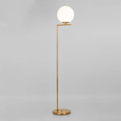 Торшер Eurosvet Frost 01083/1 латунь (220V, выключатель, шар)