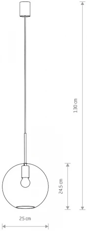 Подвесной светильник Nowodvorski Sphere L 7850 (220V, на проводе, шар)