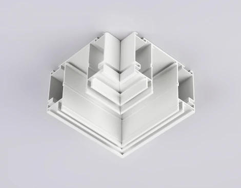 Коннектор угловой для магнитного шинопровода в натяжной потолок Ambrella TRACK SYSTEM GL1045