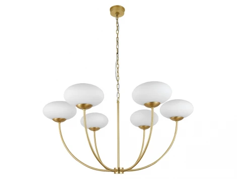 Подвесная люстра Newport 3910 3916/С brass (220V, на цепи)