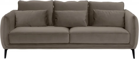 Диван Amsterdam трехместный ОГОГО (арт.583334), (Ткань/Светло-коричневый)