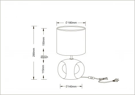 Настольная лампа Arte Lamp Zaurak A5035LT-1GO (220V, выключатель)