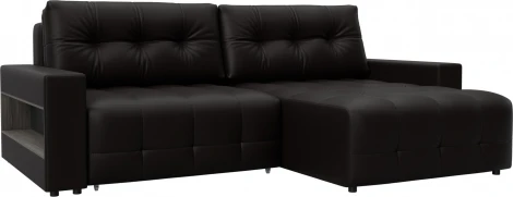 Диван угловой с полками Лига-053 НПБ Лига Диванов (Экокожа) арт.128942