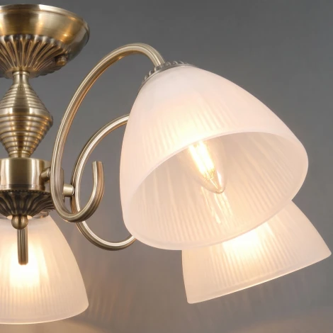 Потолочная люстра на штанге ILLUMICO IL0897-5CSQ-26 AB ELITE