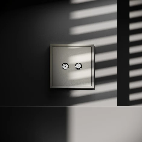 Розетка телевизионнная оконечная TV+SAT (шелк) Voltum S70 VLS060404