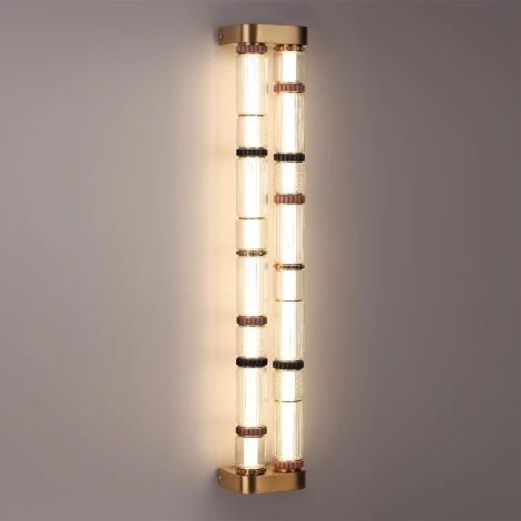 Настенный светильник Odeon Light Collier 5455/60WL сатин.латунь/терракот/черный LED 60W 4000K