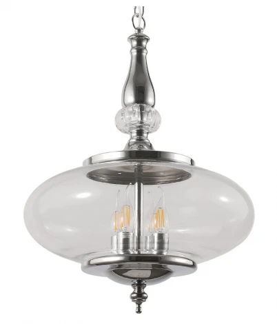 Подвесной светильник Crystal Lux Miel SP4 CHROME (220V, на цепи, круглые)