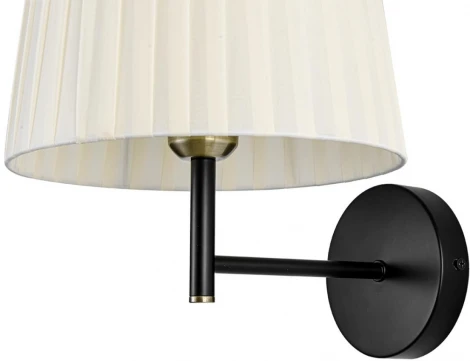 Бра Lumion Tune 8302/1W бронза/черный/бежевый, металл/текстиль E27 1*60W 220V