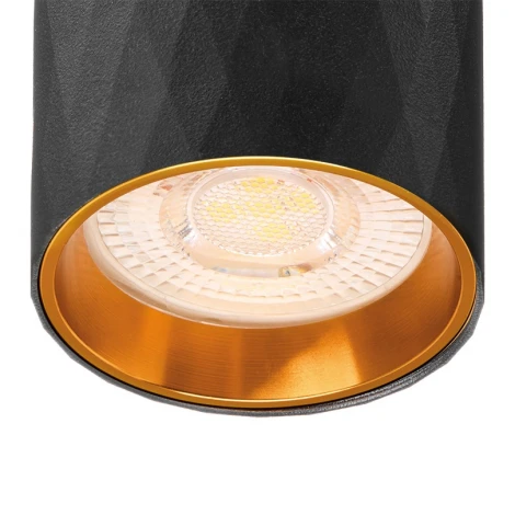 Точечный светильник накладной Wolta WSL-MR11/17BG под лампу MR11 с цоколем GU10 Черный / золотой PICCOLE