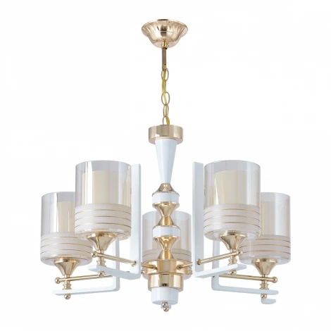 Подвесная люстра Arte Milano Florentia-6087 306087/5 Wh/Gd (220V, на цепи)