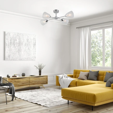 Потолочная люстра на штанге Escada Amarant 1104/4P E14*60W Chrome