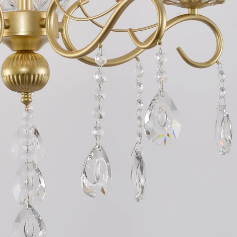 Подвесная люстра Reluce 04201-0.4-05 GOLD (220V, подвески, на цепи, подсвечник, свеча)